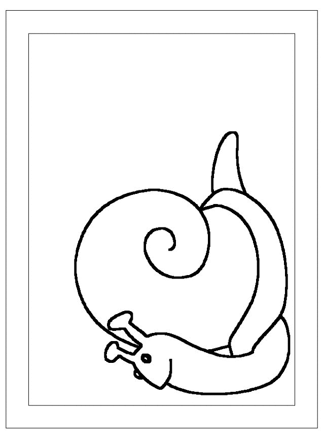 Snail coloring pages