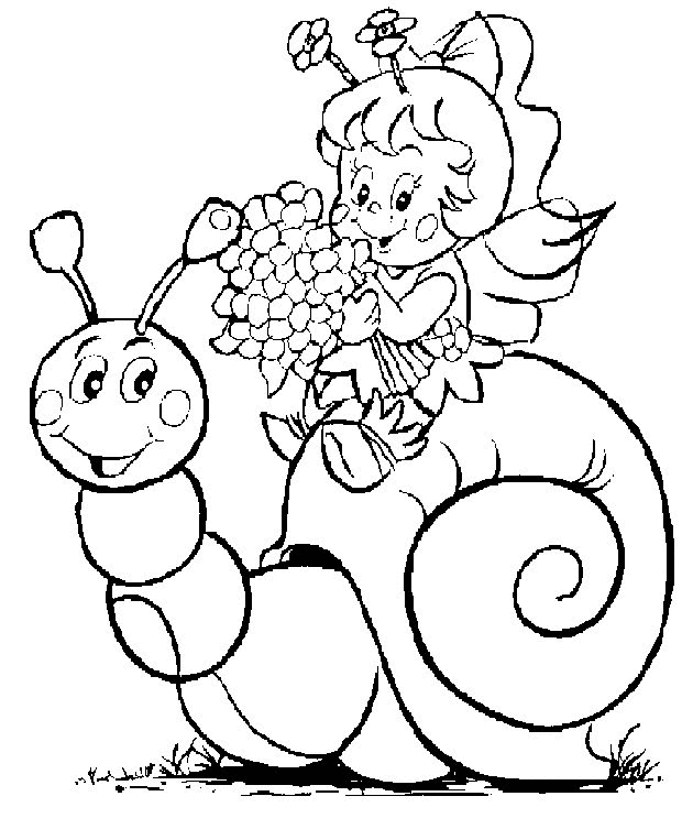 Snail coloring pages