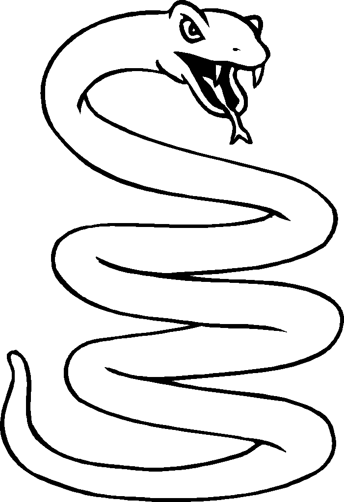 Snakes coloring pages