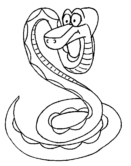 Snakes coloring pages