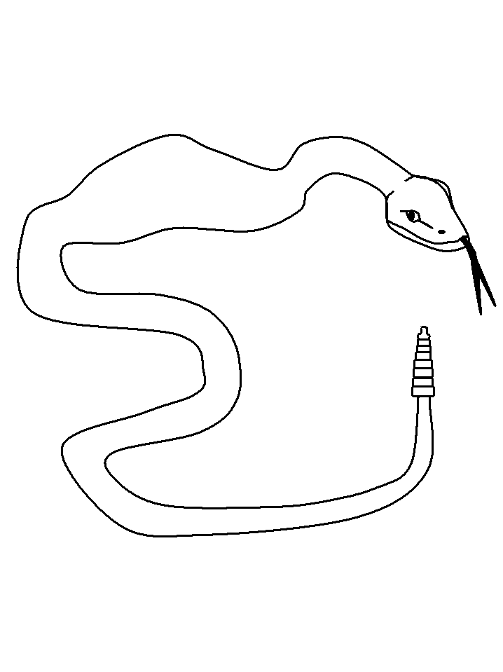 Snakes coloring pages