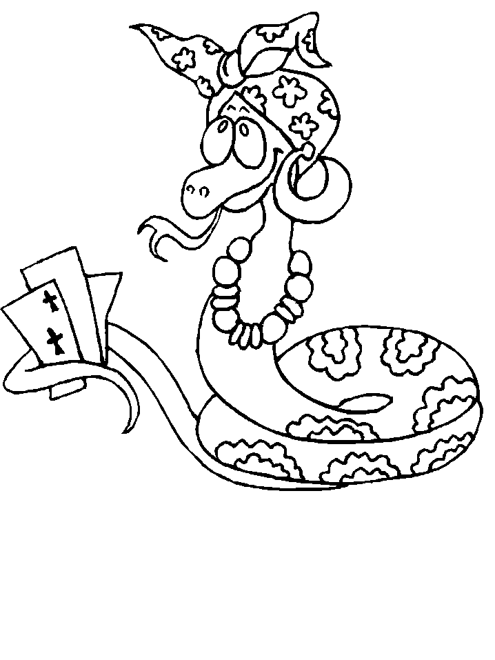 Snakes coloring pages