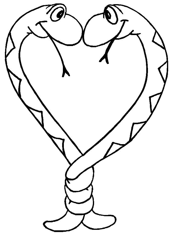 Snakes coloring pages