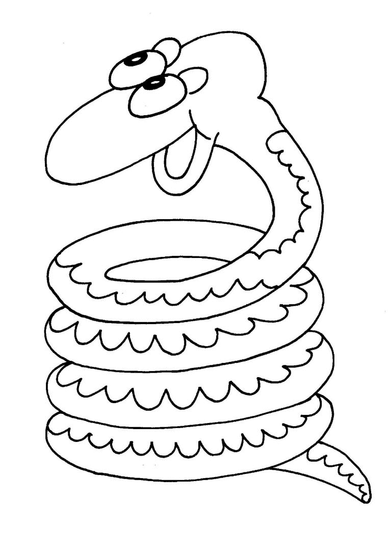 Snakes coloring pages