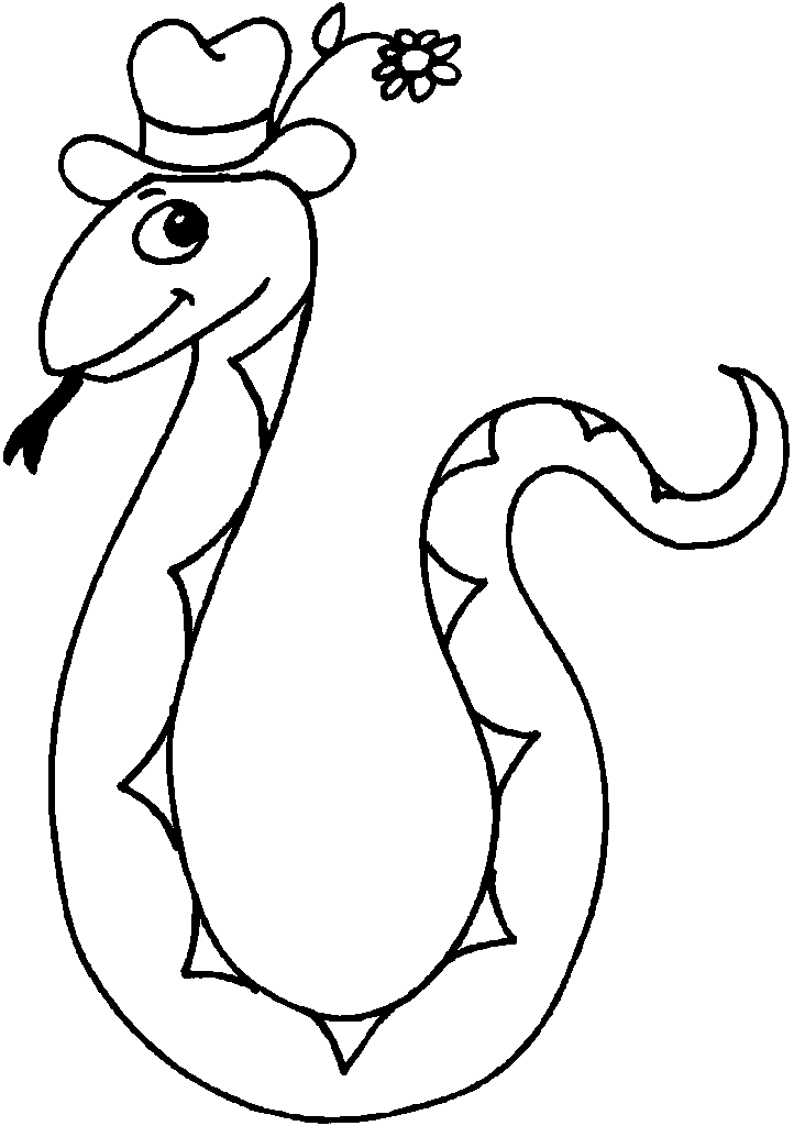 Snakes coloring pages