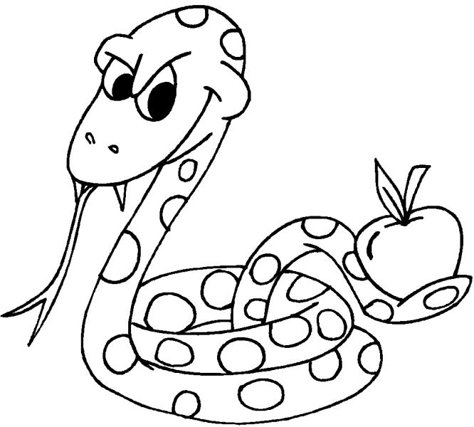 Snakes coloring pages