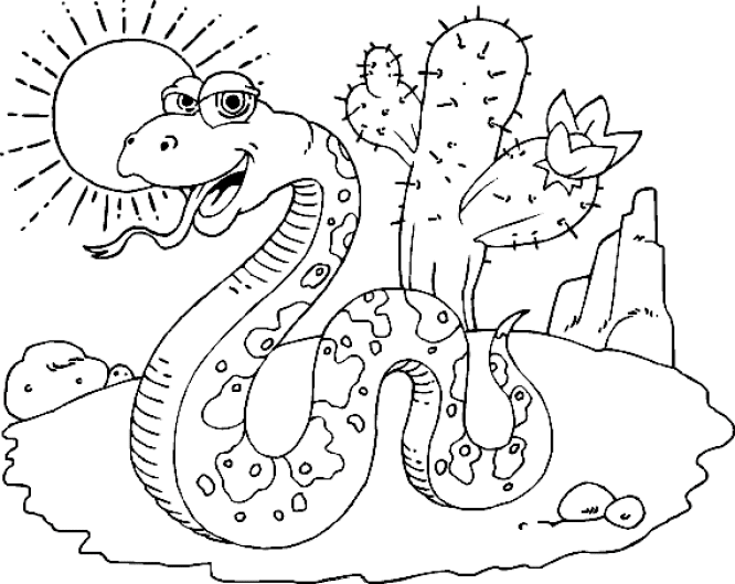 Snakes coloring pages