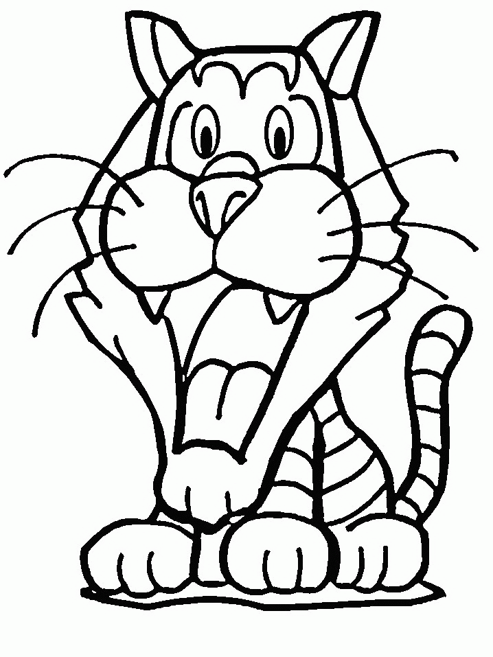 Tiger coloring pages