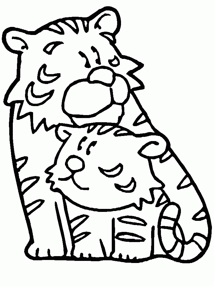 Tiger coloring pages