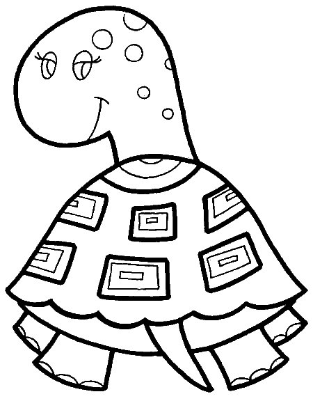 Tortoise coloring pages