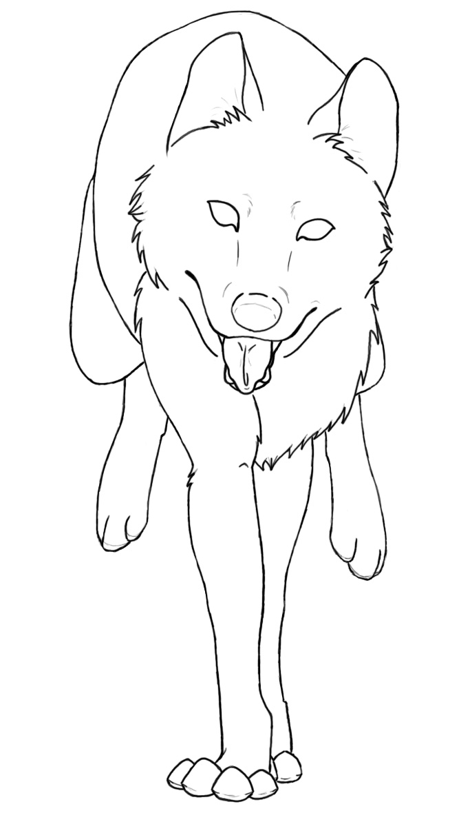 Wolves coloring pages