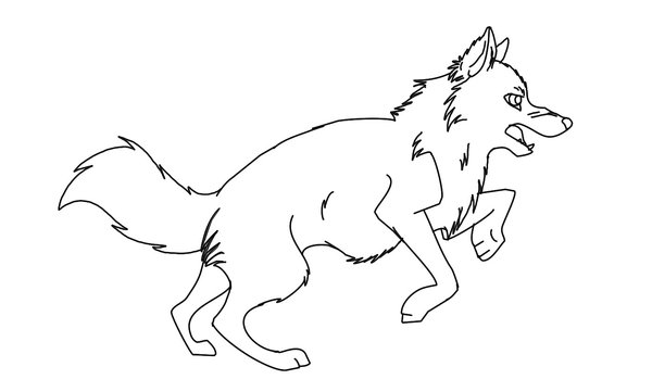Wolves coloring pages