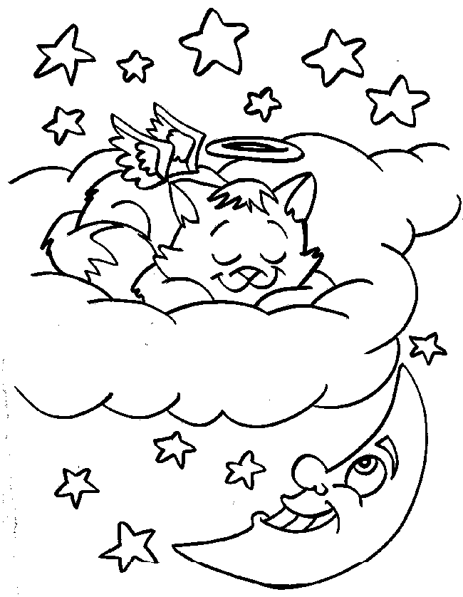 Christmas angel coloring pages