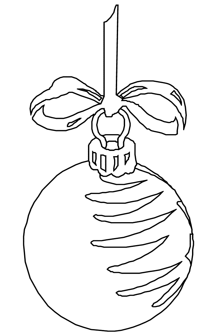 Christmas balls coloring pages