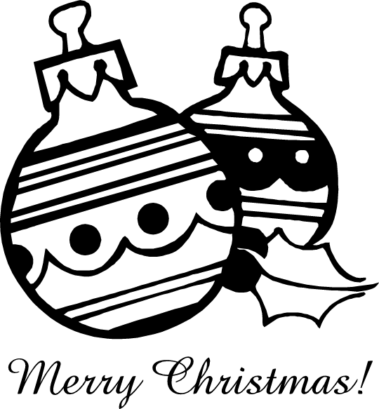 Christmas balls coloring pages