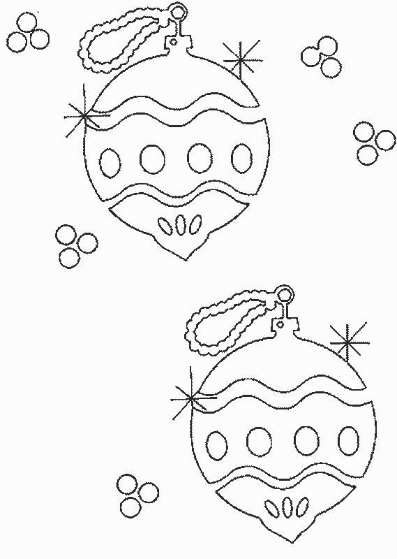 Christmas balls coloring pages