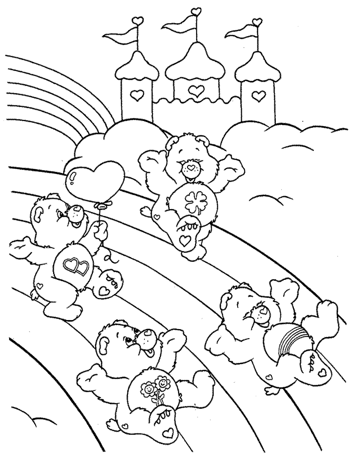 Christmas bear coloring pages