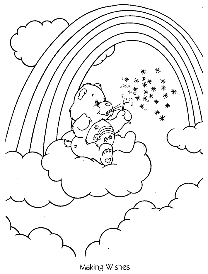 Christmas bear coloring pages