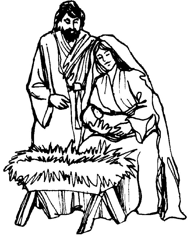 Christmas bible coloring pages