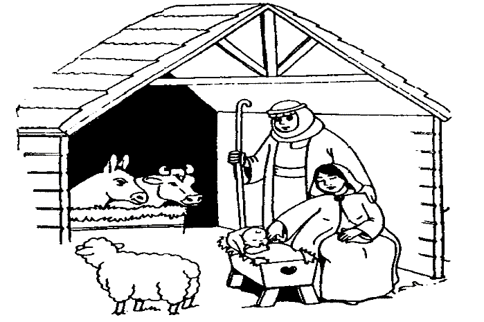 Christmas bible coloring pages