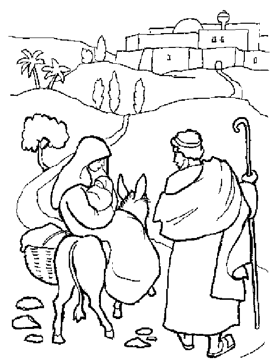 Christmas bible coloring pages