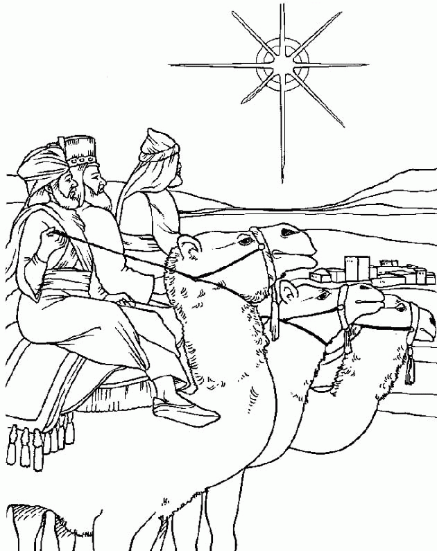 Christmas bible coloring pages