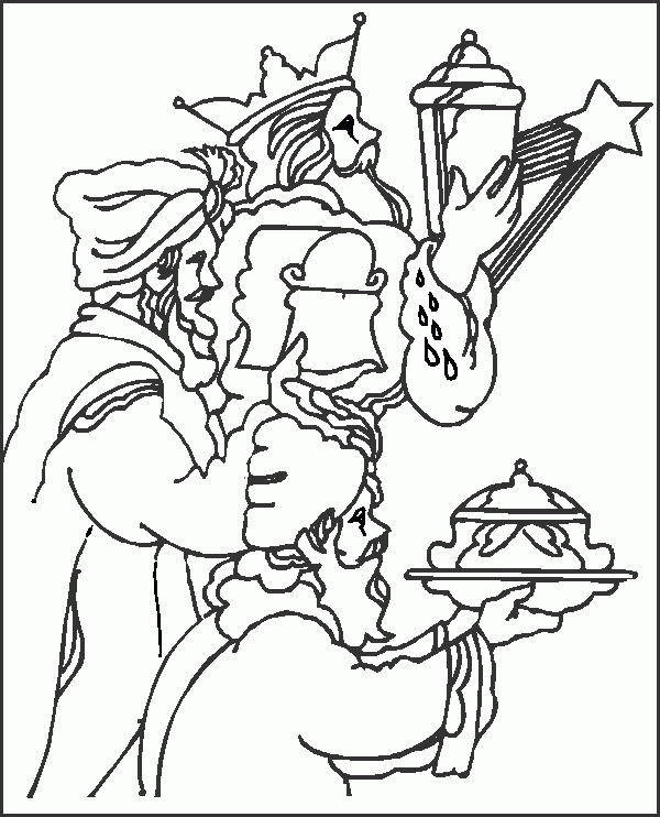 Christmas bible coloring pages