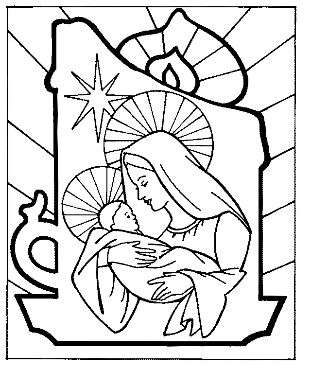 Christmas bible coloring pages