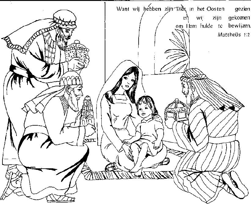 Christmas bible coloring pages