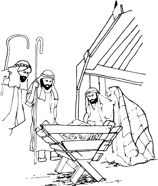 Christmas bible coloring pages