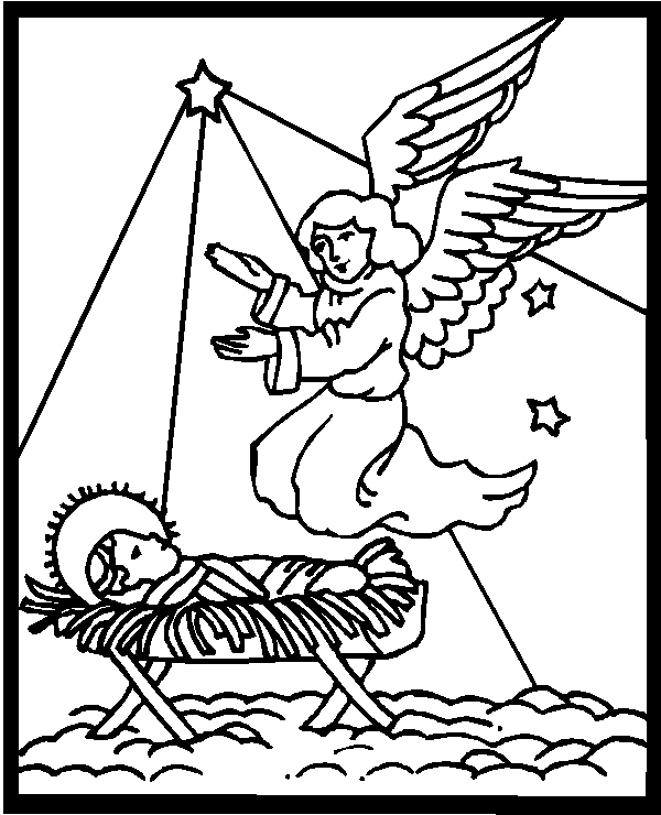 Christmas bible coloring pages