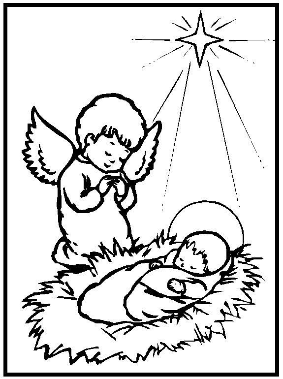 Christmas bible coloring pages