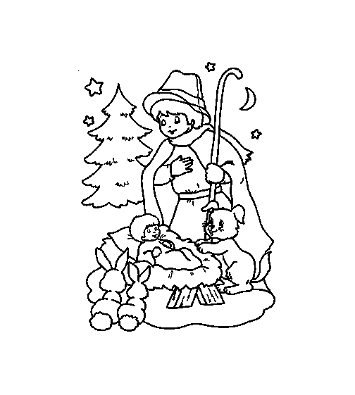 Christmas bible coloring pages