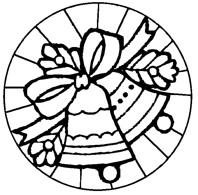 Christmas clock coloring pages