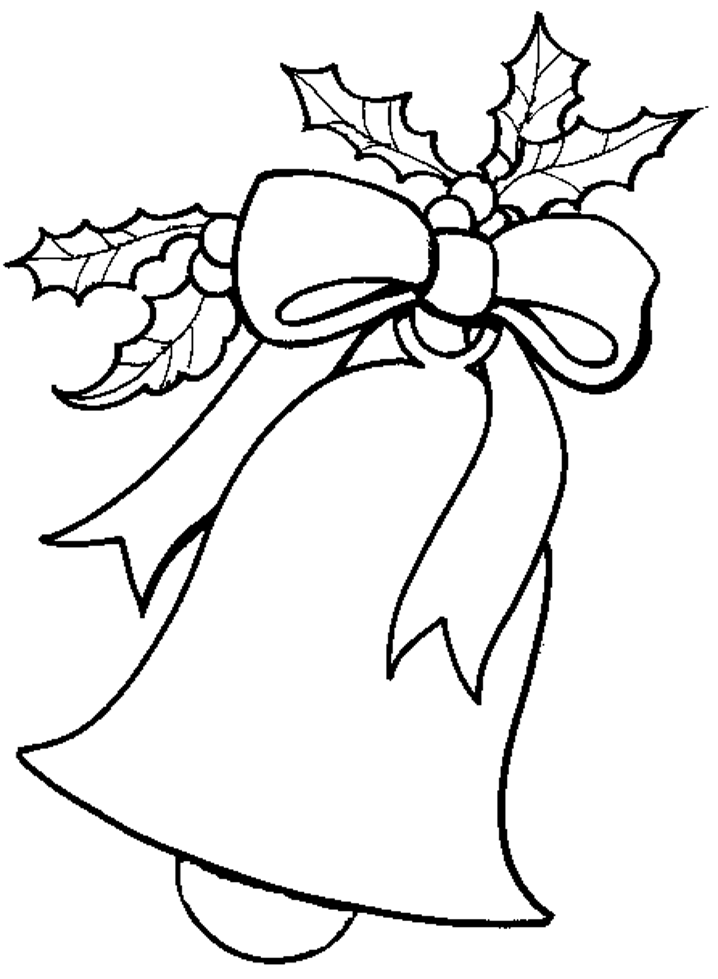 Christmas clock coloring pages