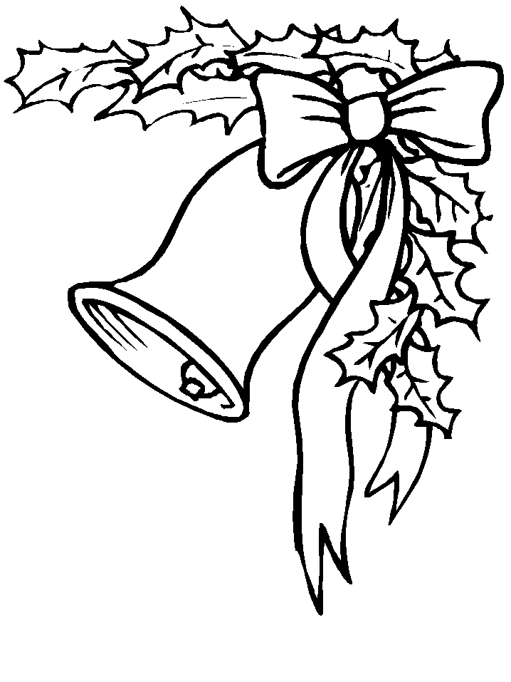 Christmas clock coloring pages