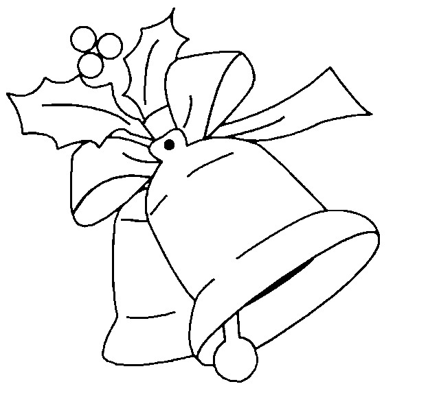 Christmas clock coloring pages