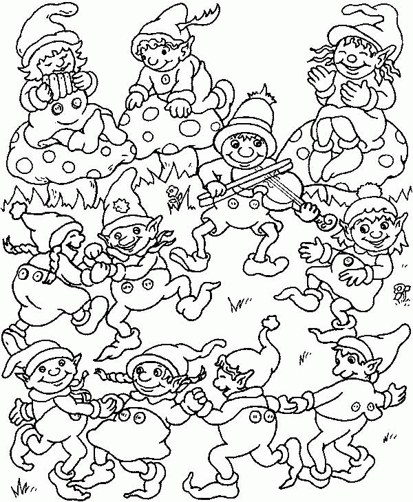 Christmas eleven coloring pages