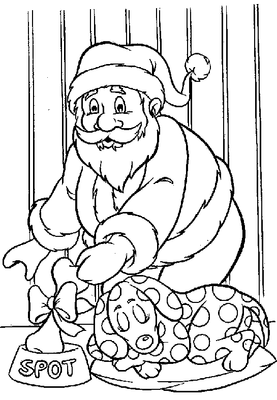 Christmas man coloring pages