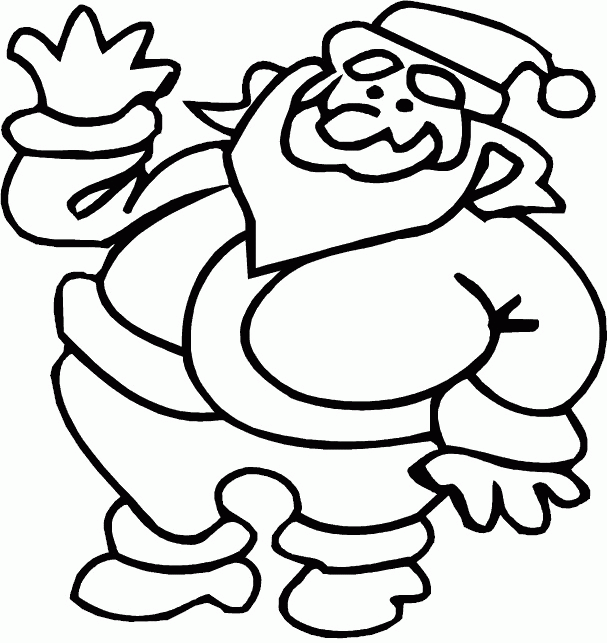 Christmas man coloring pages