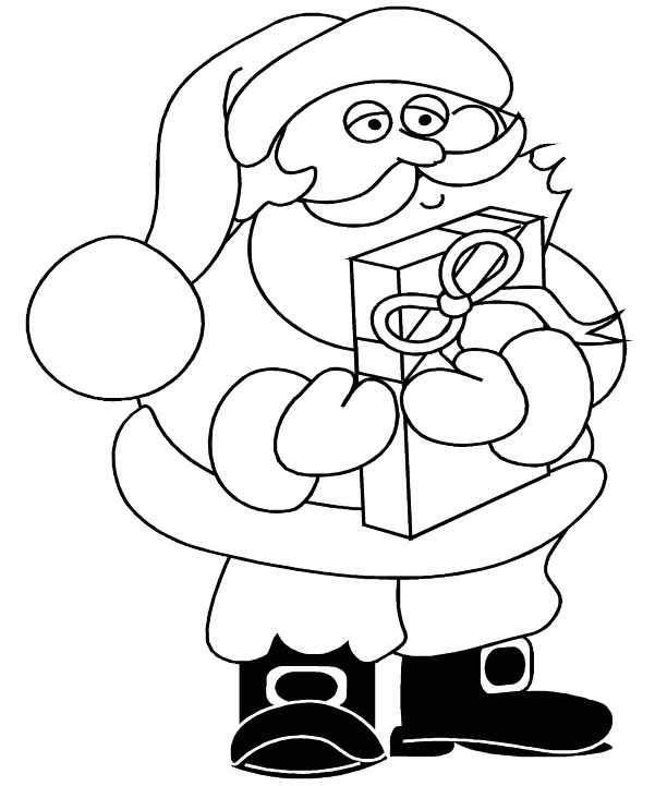 Christmas man coloring pages