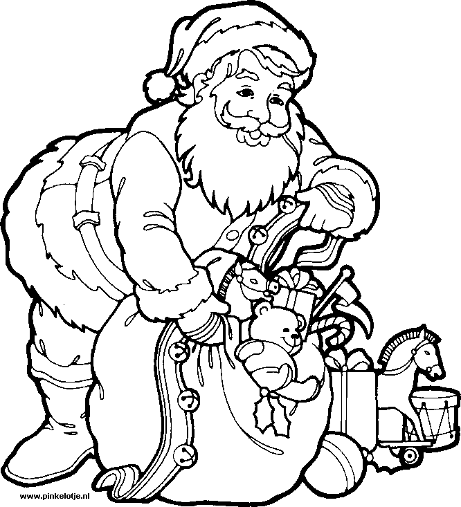 Christmas man coloring pages