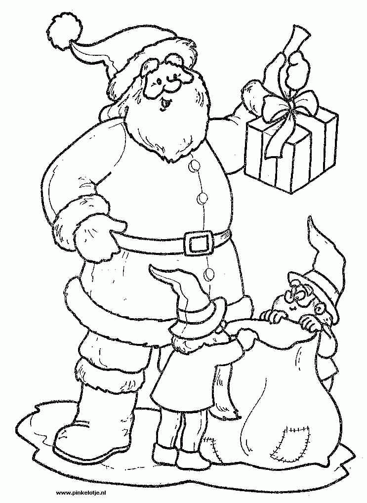 Christmas man coloring pages