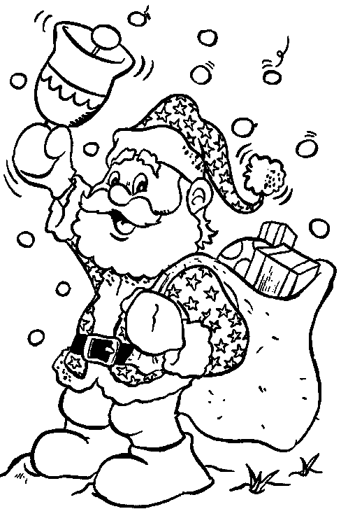 Christmas man coloring pages