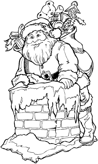 Christmas man coloring pages