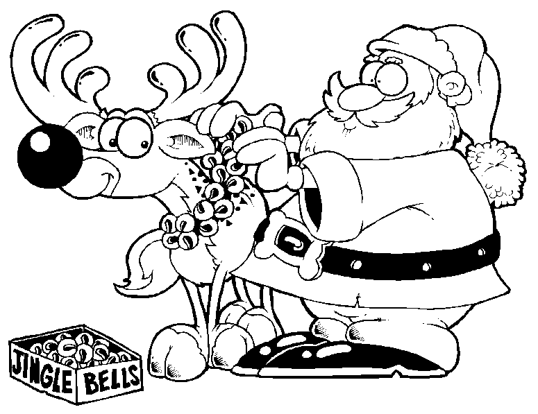 Christmas man coloring pages