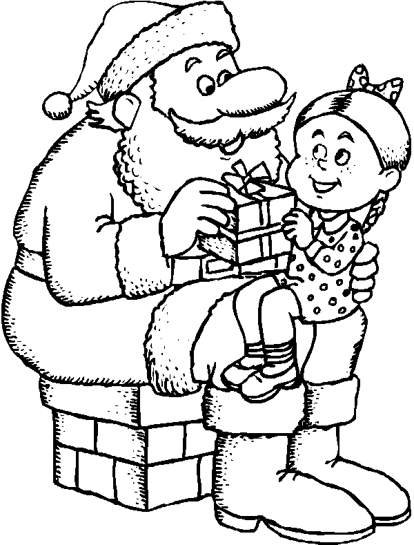 Christmas man coloring pages