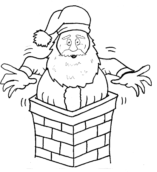 Christmas man coloring pages