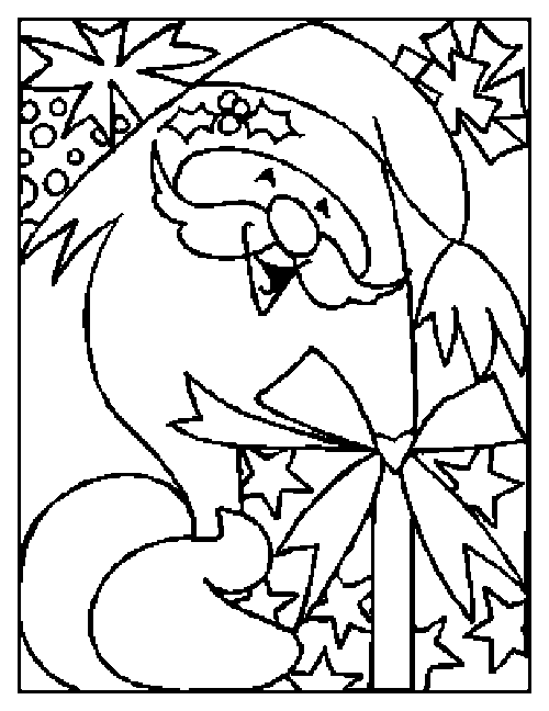 Christmas man coloring pages