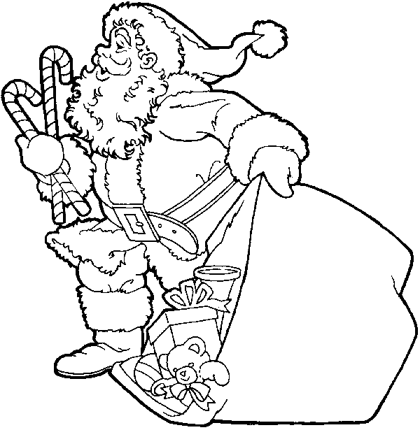 Christmas man coloring pages